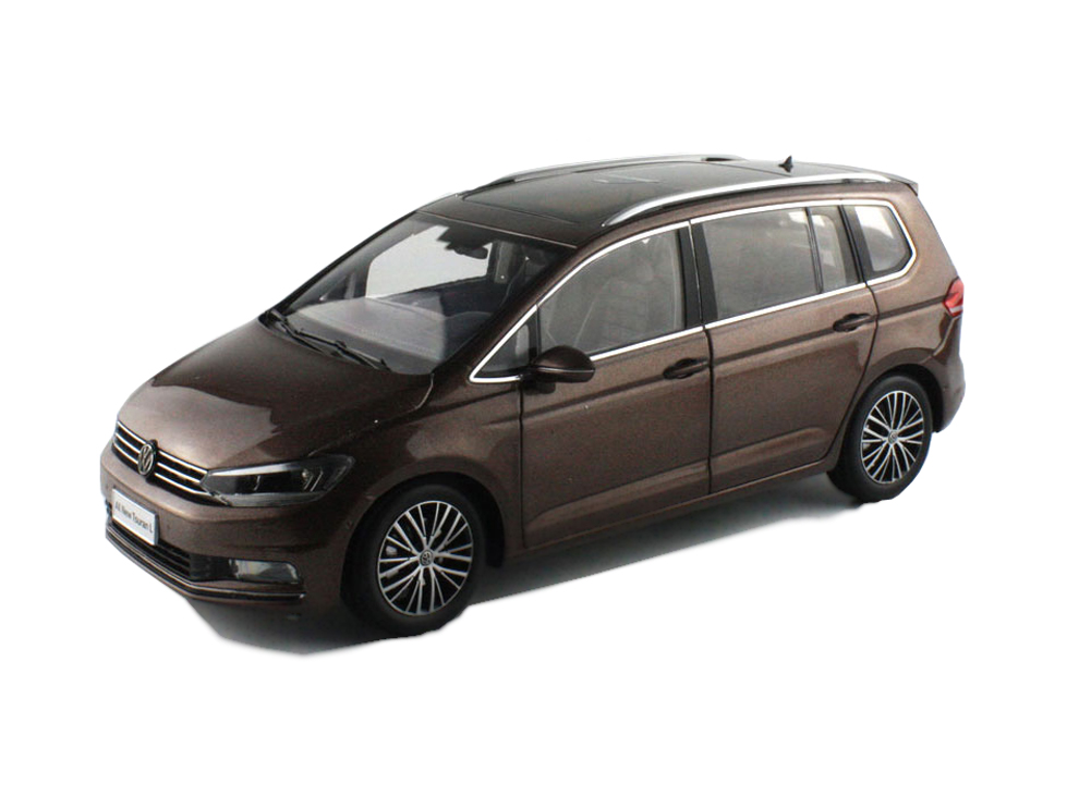 1/18 Scale Volkswagen Touran L 2016 Brown DieCast Car Model Toy Collection