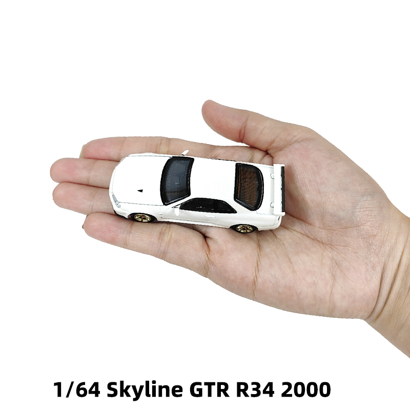 1:64 2000 Nissan Skyline (R34) GT-R V Spec II Diecast Model Car - Image 4